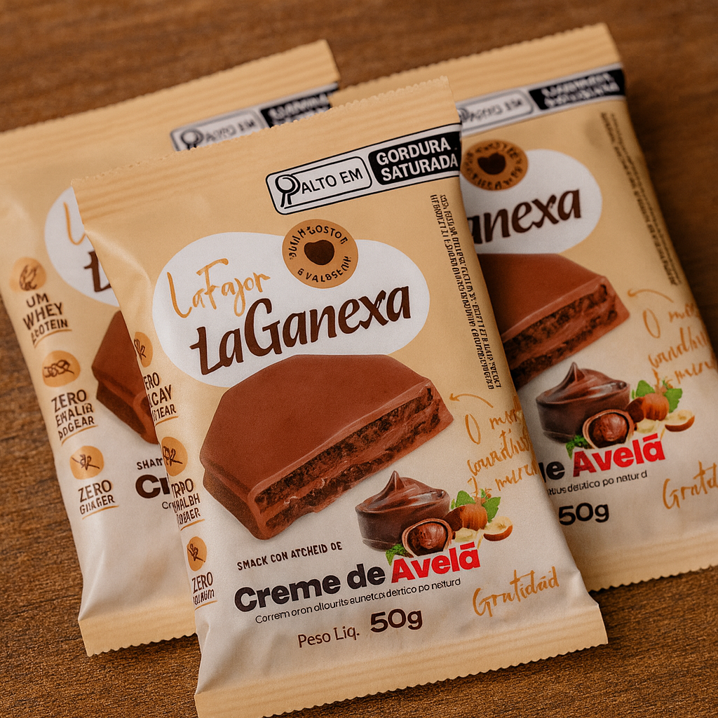 Kit 3 Alfajores sabor Creme de Avelã