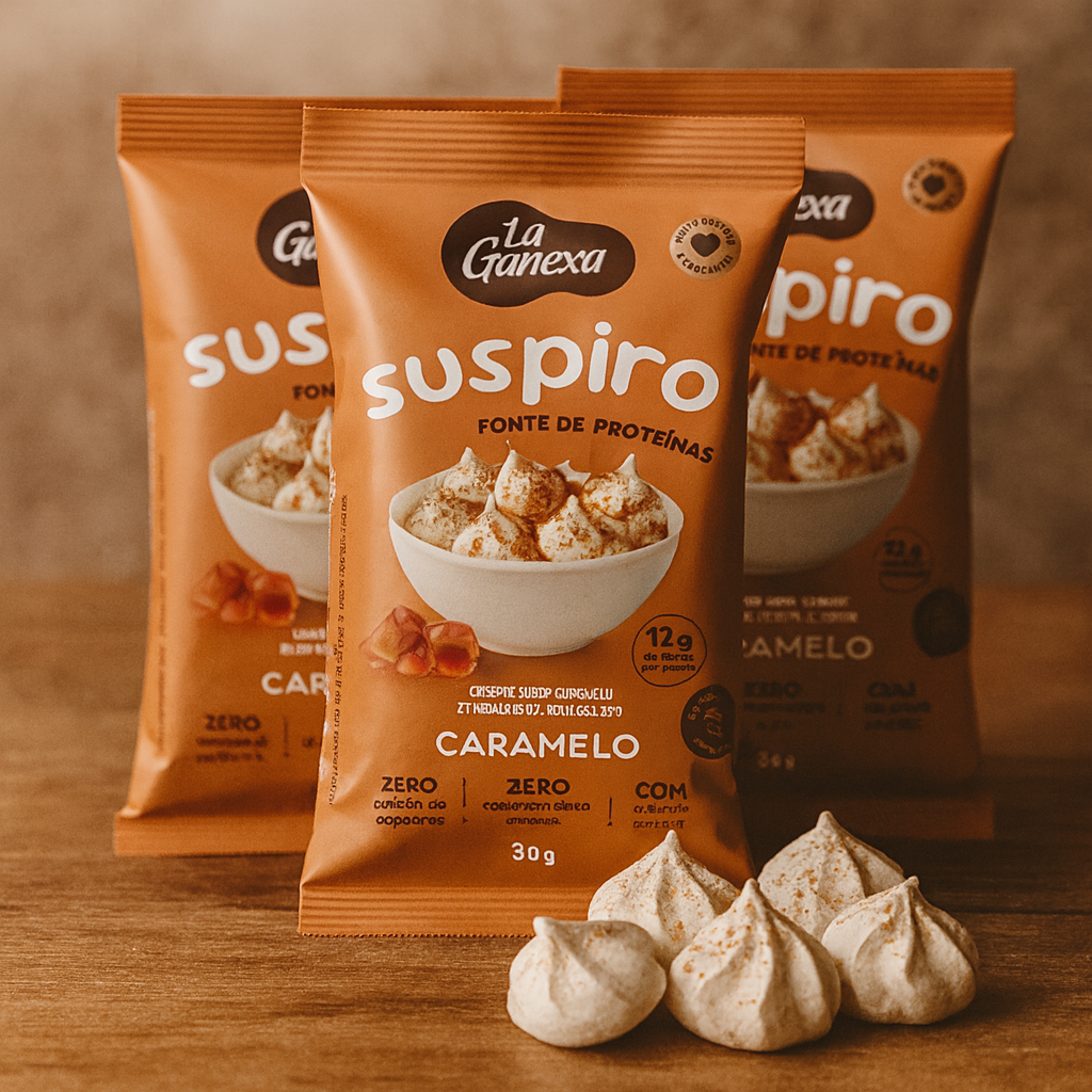 Kit 10 Suspiros sabor Caramelo 30g