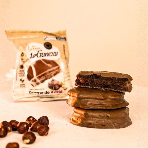 Kit 3 Alfajores sabor Creme de Avelã