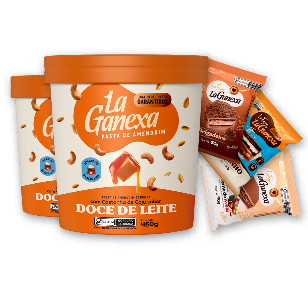 Combo Doce de Leite com Castanha de Caju em Dobro