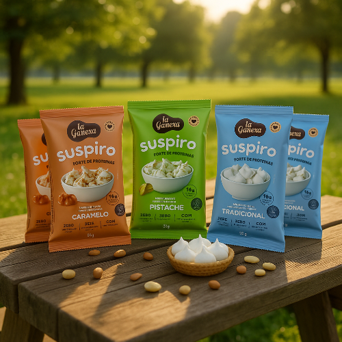 Kit Degustação Suspiros - 6un (2un Pistache, 2un Caramelo, 2un Tradicional)