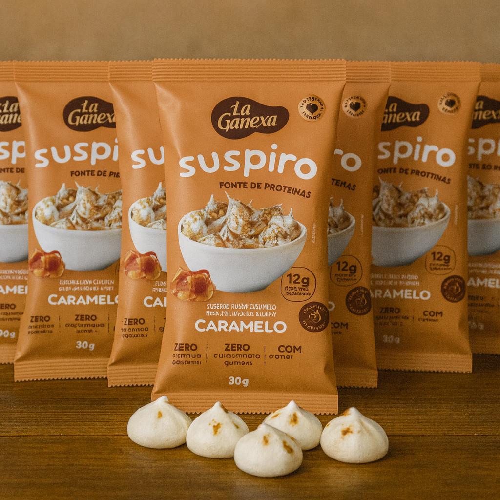 Kit 10 Suspiros sabor Caramelo 30g